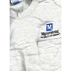   MONUMENTAL, Hanes Beefy, Preshrunk 99% cotton, LARGE 