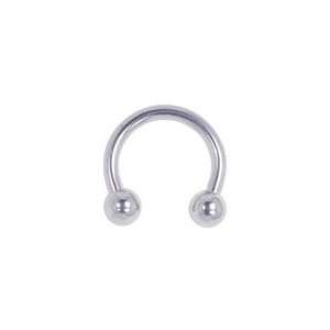  16G SURGICAL STAINLESS STEEL CIRCULAR BARBELL W/4MM BALLS 
