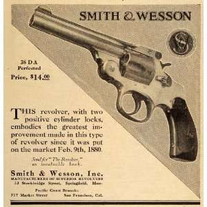  1911 Ad Smith & Wesson Revolver Gun Springfield Mass 