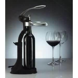 Professional Tabletop Wine Bottle Corkscrew with Foil Cutter and 2 