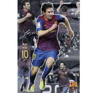  F.C. Barcelona Lionel Messi Poster: Sports & Outdoors