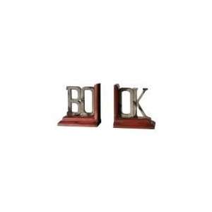  Uttermost 19589 Decorative Bookend (Set of Two), Burnt Red 