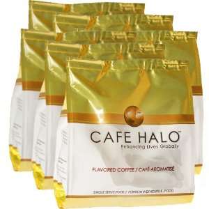 Cafe Halo Hazelnut Coffee Pods (4.23 Ounce), 16 Count Pods (Pack of 6 