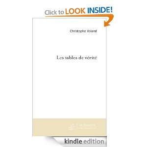 Les Tables de vérité (Roman) (French Edition) Christophe Voland 