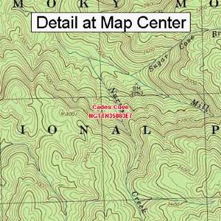  USGS Topographic Quadrangle Map   Cades Cove, Tennessee 
