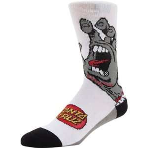 Stance Screaming Hand Adult Casual Socks 2Pk   White / Large/X Large