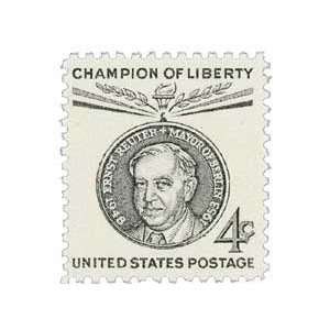  #1136   1959 4c Ernst Reuter Postage Stamp Numbered Plate 