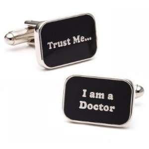  Doctor Slogan Cufflinks   Medical Themed Formal Wear 