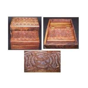  Handcrafted Sinuous Shisham Wood Box Set (India 