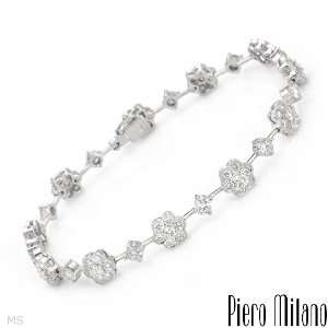  Piero Milano 18K White Gold 3.57 CTW Color G VS1 Diamond 