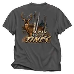  Buck Wear Sign Of The Tines Charcoal 2x