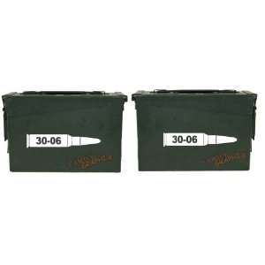  30 06 ammo box(bullet DECALS) NO BOX INCLUDED Four decals 