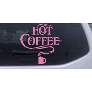 Hot Coffee Cafe Diner Business Car Window Wall Laptop Decal Sticker 