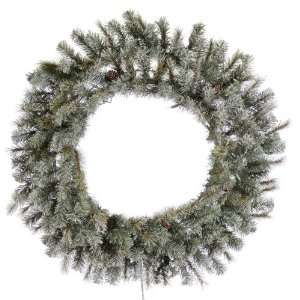  60 Frosted Sartell Christmas Wreath & Glittered w/ 600T 