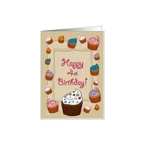  4th Birthday Cupcakes Card: Toys & Games