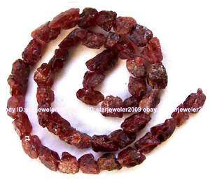 12mm crude natural Red Garnet baroque nugget Beads 15  