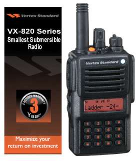 VERTEX/STANDARD VX 829, UHF, 512 Channel, 5 Watt, IP57 Waterproof 