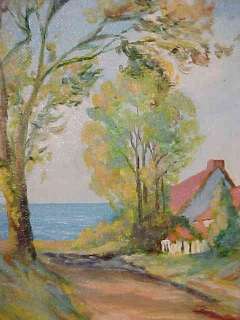 MARIANNE STRATFORD FOREST CITY PA SEASHORE PAINTING  