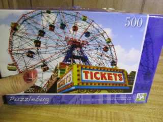 Puzzlebug 500 pc puzzle Coney Island Ferris Wheel NYC  