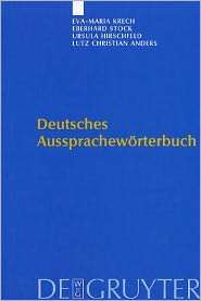 Deutsches Ausspracheworterbuch, (3110182025), Eva Maria Krech 
