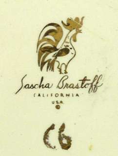 Vintage Sascha Brastoff California Pottery Ash Tray Mid Century Modern 