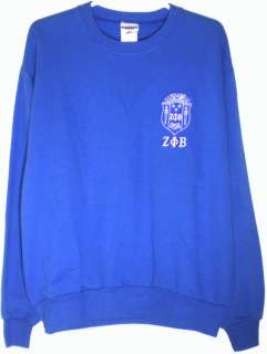 Zeta Phi Beta 3 Letter Shield Crest Sweatshirt  