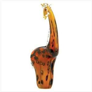 Art Glass Giraffe Figurine: Home & Kitchen