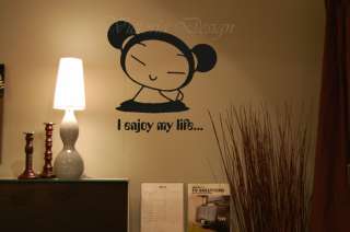 WALL DECORATION ART MURAL VINYL PICTURE LETTER PUCCA  
