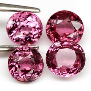 12 Ct./4Pcs Oval Intense Pink Spinel Natural Earth Mined Gem Stone 