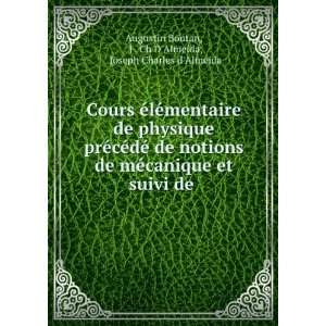   Ch DAlmeida, Joseph Charles dAlmeida Augustin Boutan Books