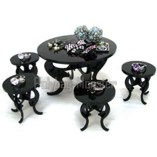 Set of 5 Teapoys Jewelry Display Showcase Stand BK157  