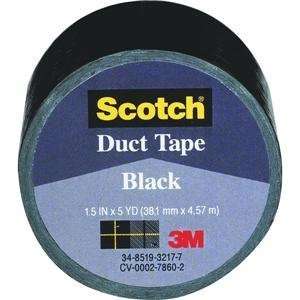  3M #1005 BLK IP 1.5x5YD Black Duct Tape: Home Improvement