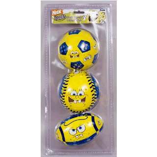   SquarePants 4 Set of 3 Balls by Franklin Sports: Toys & Games