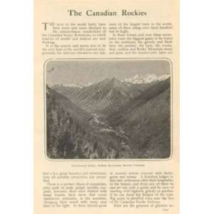   1904 Canadian Rockies Selkirk Mountains Yoho Valley 