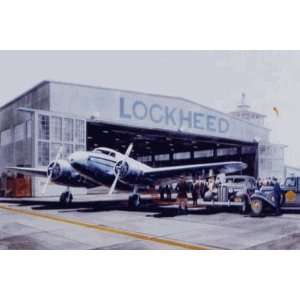  Aviation Art   Lockheed Electra Airplane Print: Home 