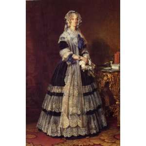   Card Winterhalter Franz Xavier Queen Marie Amelie 1842: Home & Kitchen