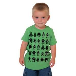  Black Robot Attack Kids Tee 