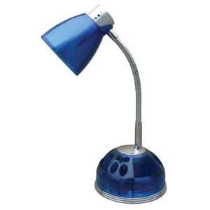  Grandrich OL 4230 BLU Gooseneck Organizer Desk Lamp, Blue 