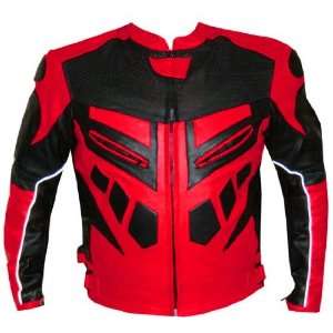   : NEW MOTORCYCLE SPEED RACING ARMOR LEATHER JACKET Red 40: Automotive