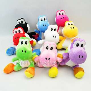 Mario Bros Lot 9 New 8 Running YOSHI Plush Toy/MW140  