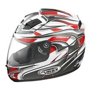  G Max GM68 Max Helmet , Size: 2XL, Color: White/Red/Black 
