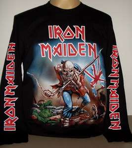 Iron Maiden The Trooper Metal long sleeve T Shirt Size L new  