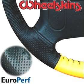 : Wheelskins EuroPerf Perforated Color Genuine Leather Steering Wheel 