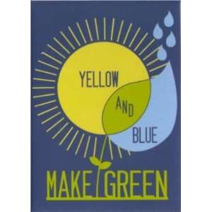  Yellow and Blue Make Green Art Magnet NM4269 Toys & Games