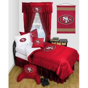   San Francisco 49ers NFL /Color Deep Claret Size Queen: Home & Kitchen