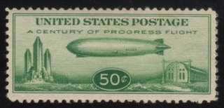 US Airmail Stamp #C18 Baby Zep MNH F/VF Centering Catalog Value $100 