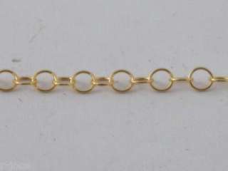 10 cm di catena in argento925 dorata anellini 4X0,5mm  