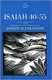 Isaiah 40 55, (0300140541), Joseph Blenkinsopp, Textbooks   Barnes 