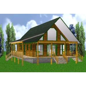 24x40 Country Classic 3 Bedroom 2 Bath Plans Package, Blueprints 