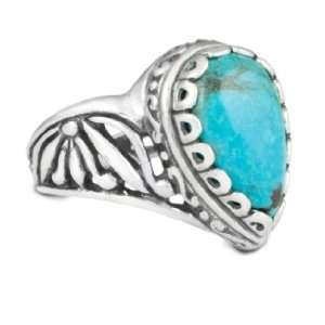    Carolyn Pollack Sterling Turquoise Reminiscence Ring Jewelry